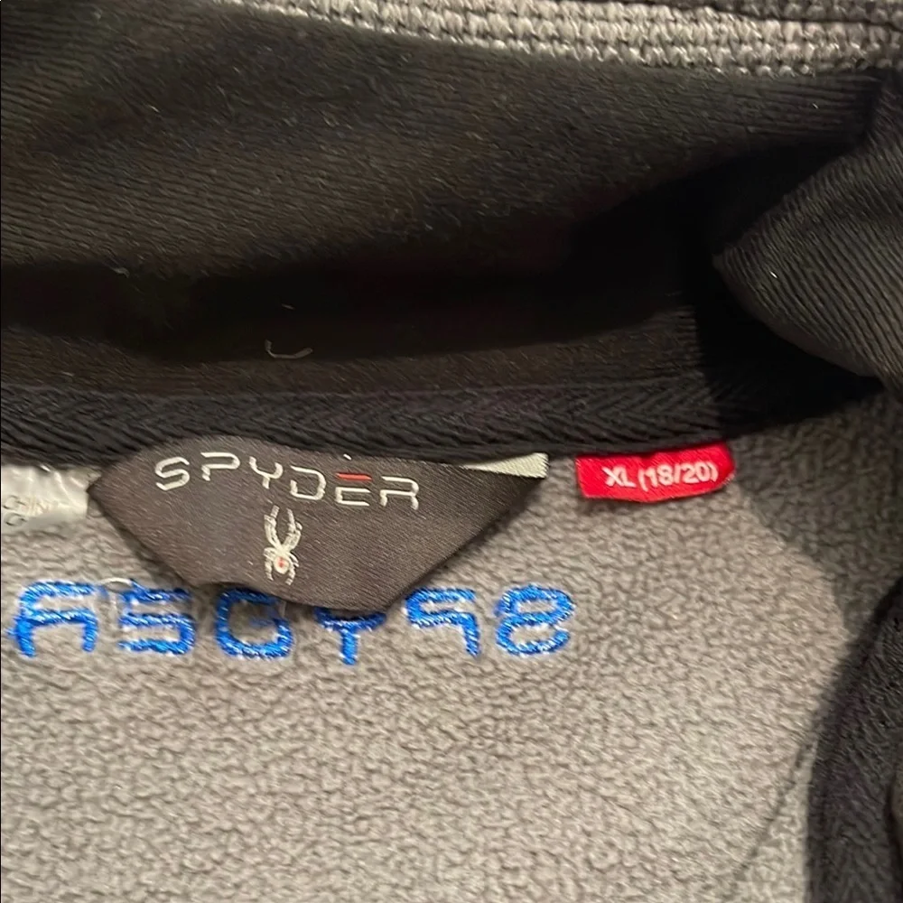 Spyder Gray and Black Full-Zip Jacket